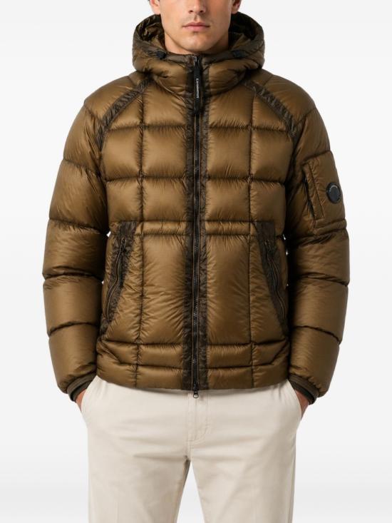 26FW 씨피 컴퍼니 D.D. 쉘 후드 다운 퍼퍼 자켓 21CMOW702A110416A356 VERDE - C.P. COMPANY