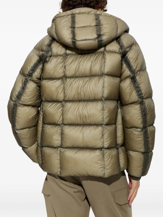 26FW 씨피 컴퍼니 D.D. 쉘 후드 다운 퍼퍼 자켓 21CMOW702A110416A356 VERDE - C.P. COMPANY