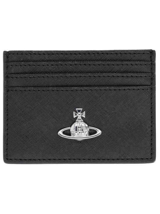  비비안웨스트우드 메탈 ORB로고 카드 지갑 54030004W S0021N401 BLACK - VIVIENNE WESTWOOD