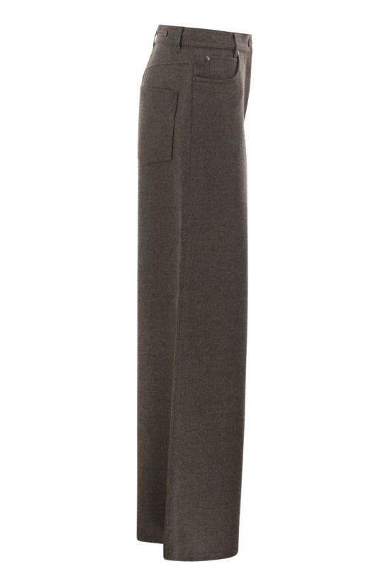 26FW 막스마라 스트레이트 팬츠 2621136133600 003 BROWN - MAX MARA