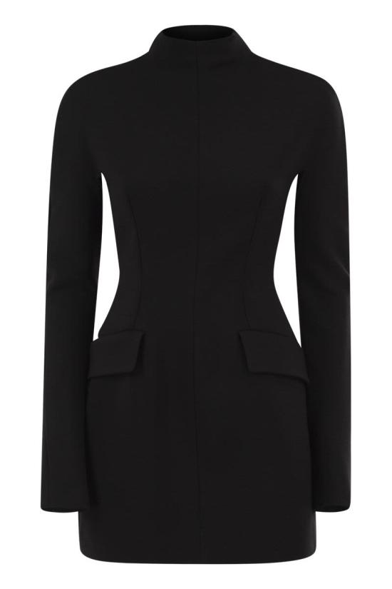 26FW 스포트막스 미디 원피스 2622226032600 003 BLACK