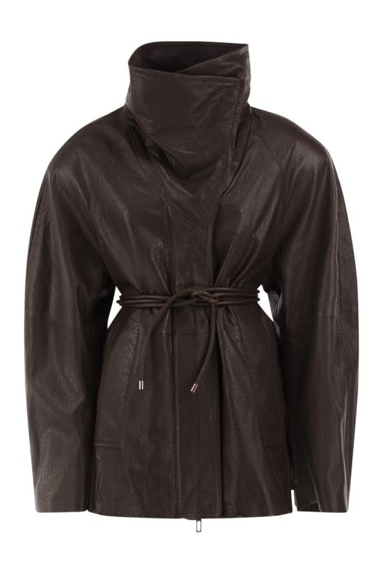 26FW 스포트막스 자켓 2622446013600 001 DARK BROWN