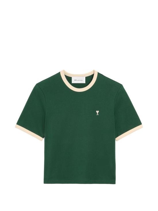 26FW 아미 반팔 티셔츠 HTS412JE0246 A244 GREENIVORY