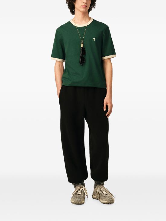 26FW 아미 반팔 티셔츠 HTS412JE0246 A244 GREENIVORY - AMI