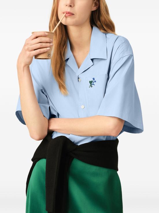 26FW 아미 긴팔 셔츠 USH890CO0045 484 CASHMRBLUE - AMI