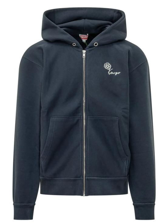 26FW 겐조 후드 티셔츠 FG65HO2744MJ BLUEBLACK