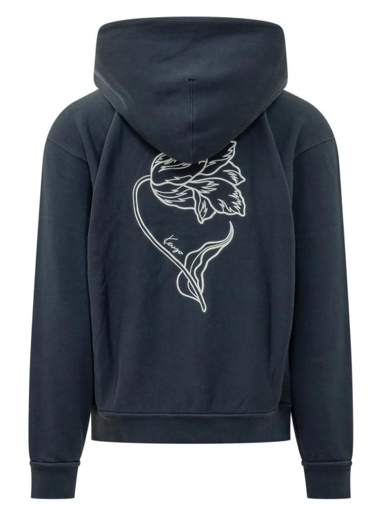 26FW 겐조 후드 티셔츠 FG65HO2744MJ BLUEBLACK - KENZO