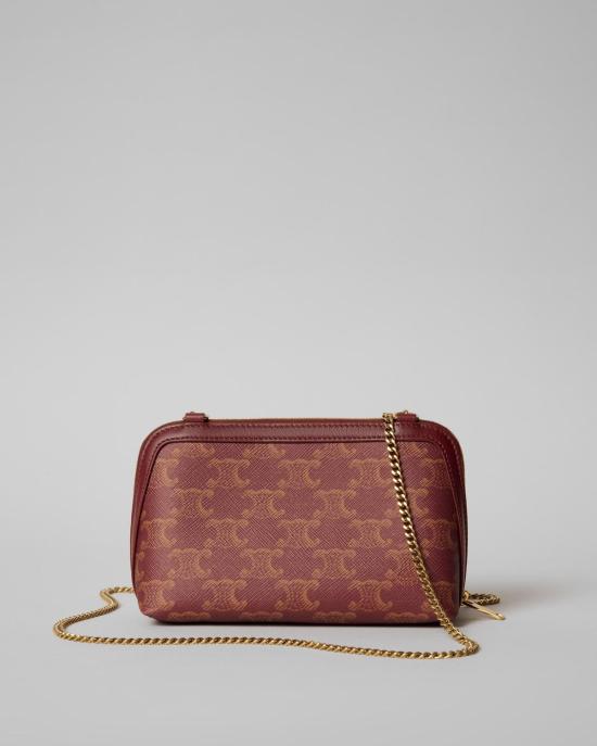 26FW 셀린느 클러치/파우치 10E382GX3 GGH8 BURGUNTAN - CELINE