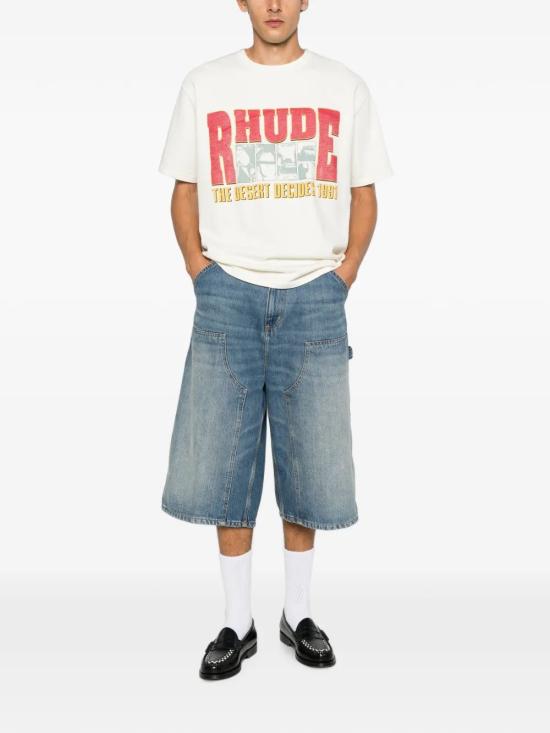 26FW 루드 반팔 티셔츠 RHFW26TT06012 8610 WHTRDMULTI - RHUDE