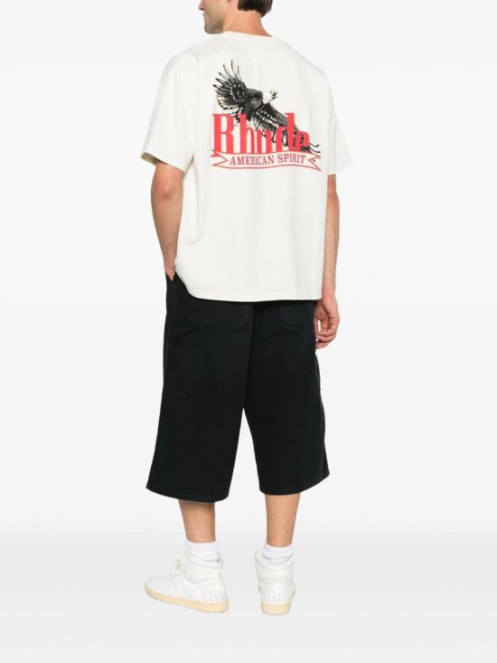 26FW 루드 반팔 티셔츠 RHFW26TT03012 8609 WHITERED - RHUDE