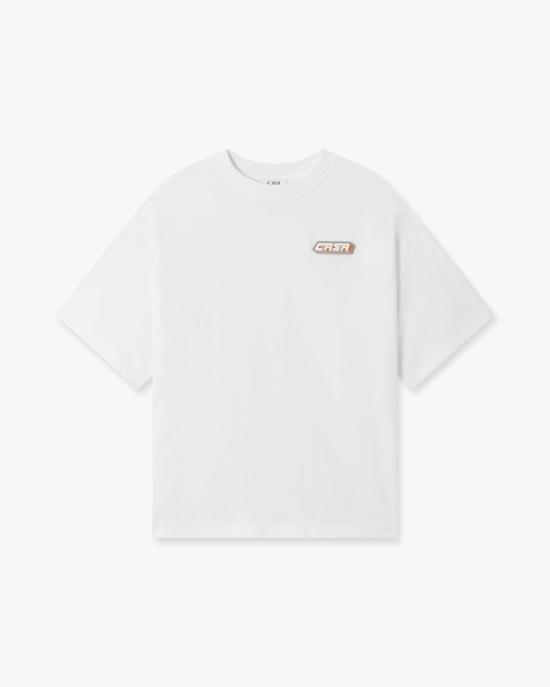 26FW 카사블랑카 반팔 티셔츠 MAW26JTS07804 BRGTHWHITE