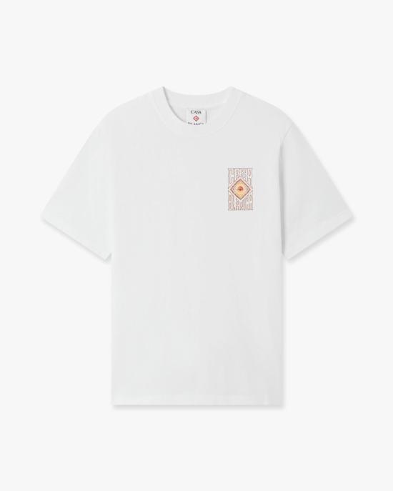 26FW 카사블랑카 반팔 티셔츠 MAW26JTS00114 BRGTHWHITE