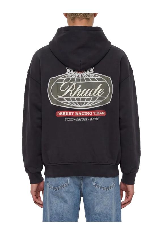 26FW 루드 후드 티셔츠 RHFW26HO01012 6505 BLACKSILVR - RHUDE