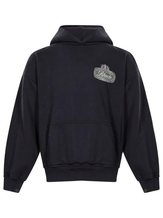 26FW 루드 후드 티셔츠 RHFW26HO01012 6505 BLACKSILVR