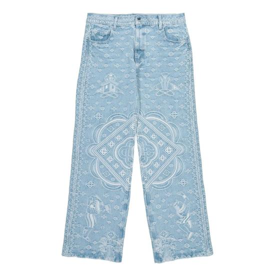 26FW 카사블랑카 스트레이트 팬츠 MAW26DN02801 LIGHTBLUE