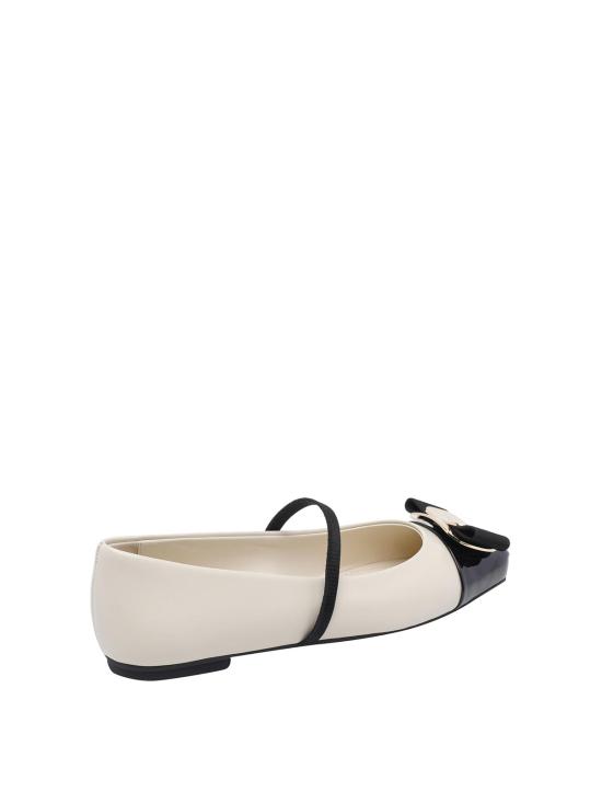 26FW 살바토레 페라가모 플랫 슈즈 77743701J183 WHITE - SALVATORE FERRAGAMO