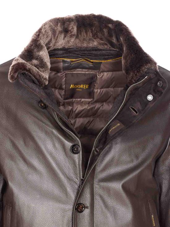 26FW 무레르 클레로스 P1 패디드 봄버 자켓 CLEROSP1U0202 BROWN - MOORER
