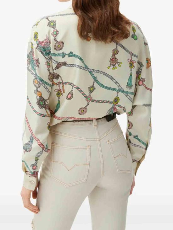 26FW 베르사체 반팔 티셔츠 10256861A186845KA10 WHITE - VERSACE