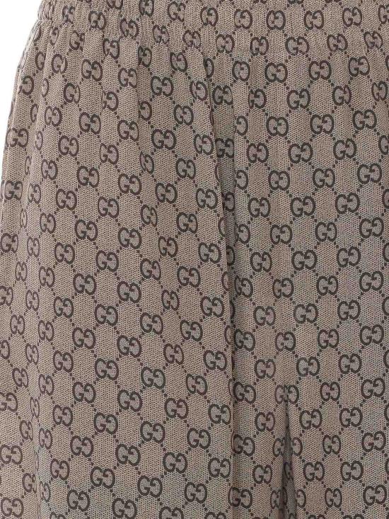 26SS 구찌 프린트 실크 레저 팬츠 A003ZBZAVRI2270 BEIGE - GUCCI