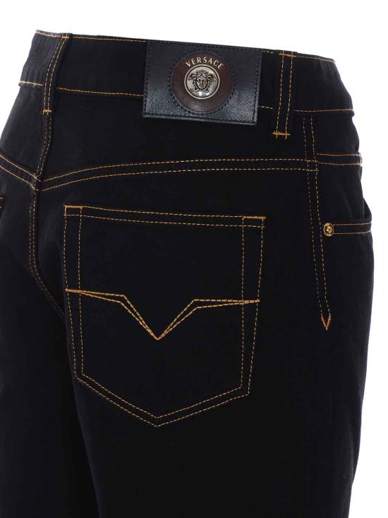 26FW 베르사체 스트레이트 팬츠 10270161A187781D040 BLACK - VERSACE