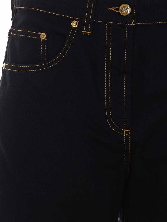 26FW 베르사체 스트레이트 팬츠 10270161A187781D040 BLACK - VERSACE