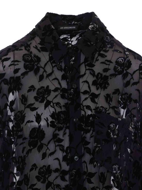 26FW 앤 드뮐미스터 반팔 티셔츠 10219FA749099 BLACK - ANN DEMEULEMEESTER