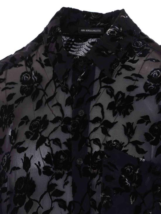 26FW 앤 드뮐미스터 반팔 티셔츠 10219FA749099 BLACK - ANN DEMEULEMEESTER