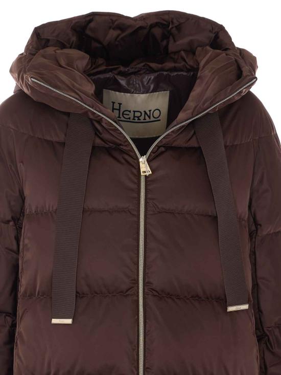 26FW 에르노 새틴 A-셰이프 재킷 PI1304D12170Z8810 BROWN - HERNO