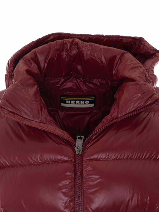 26FW 에르노 마야 후드 쇼트 다운 재킷 PI001416U129736705 RED - HERNO