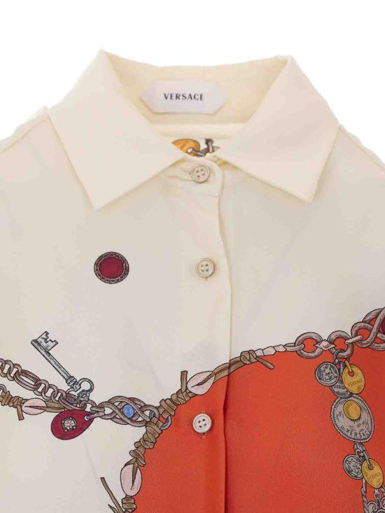 26FW 베르사체 반팔 티셔츠 10256861A186825O360 ORANGE - VERSACE