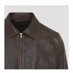 26FW 프라다 레더 봄버 재킷 UPW640SOOO198C F0038 BRUCIATO - PRADA