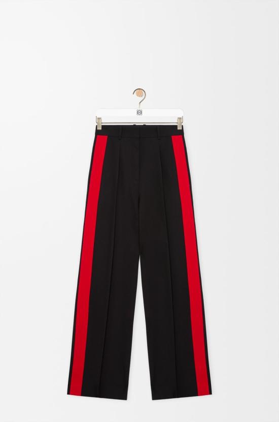 26FW 로에베 스트레이트 팬츠 S359Y04XIE 1107 BLACK RED