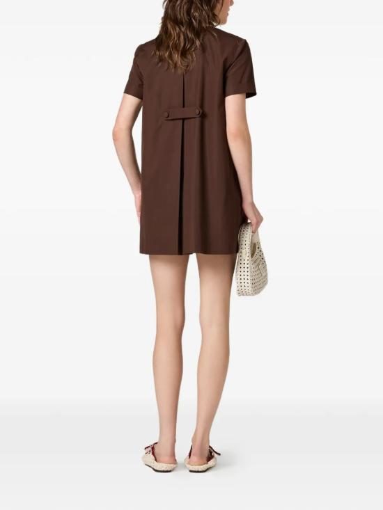 26FW 미우미우 포플린 드레스 MF6401SOOO10RG F0192 EBANO - MIU MIU