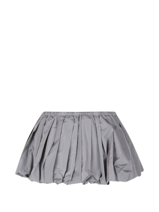 26FW 미우미우 테크니컬 패브릭 미니 스커트 MG2723SOOO121G F0112 PIOMBO - MIU MIU