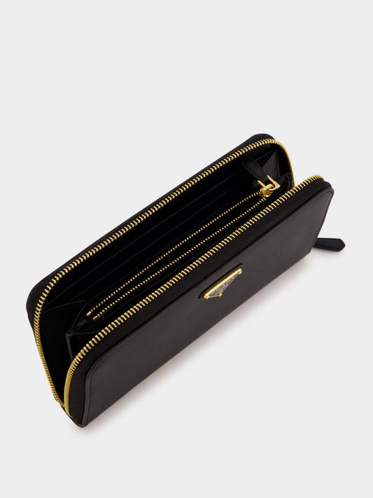 26FW 프라다 메탈 로고 장지갑 메탈 로고 장지갑 1ML506QHH F0002 NERO - PRADA