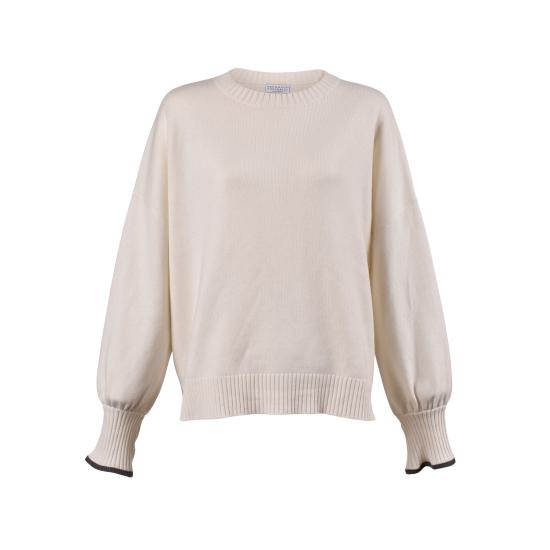  브루넬로 쿠치넬리 스웨터 i202357 WHITE
