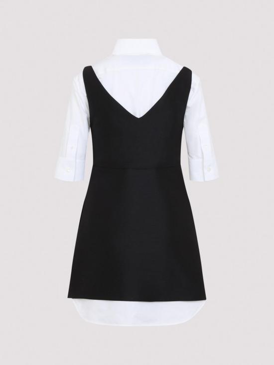 26FW 발렌시아가 하이브리드 셔츠 미니 드레스 A00296TUT221000 BLACK - BALENCIAGA