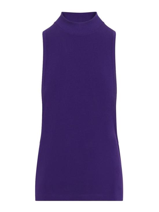 26FW 베르사체 민소매 티셔츠 10269501A186391LJ40 PURPLE