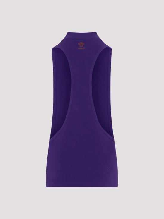 26FW 베르사체 민소매 티셔츠 10269501A186391LJ40 PURPLE - VERSACE