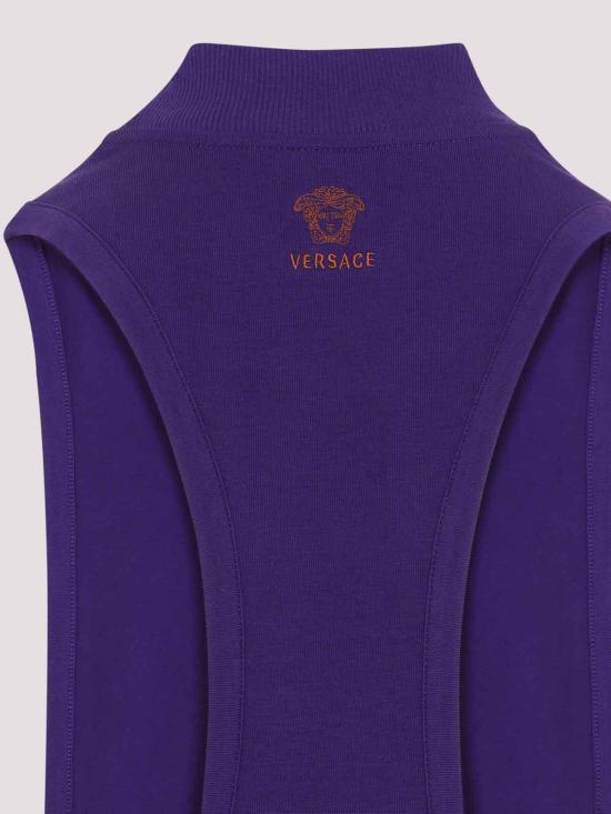 26FW 베르사체 민소매 티셔츠 10269501A186391LJ40 PURPLE - VERSACE