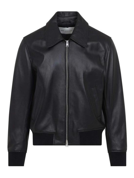 26FW 아미 가죽 자켓 HJK850LH0068001 BLACK