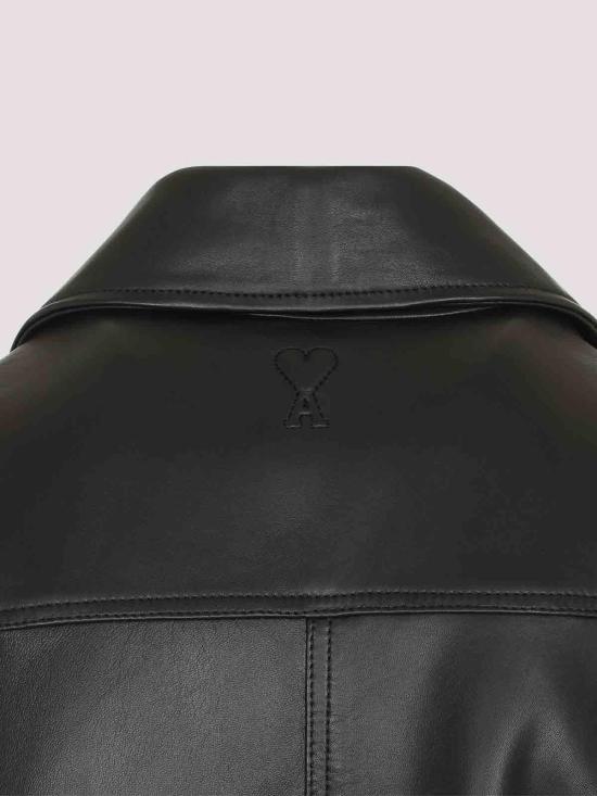 26FW 아미 가죽 자켓 HJK850LH0068001 BLACK - AMI