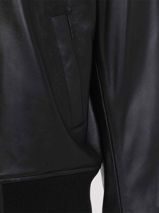 26FW 아미 가죽 자켓 HJK850LH0068001 BLACK - AMI