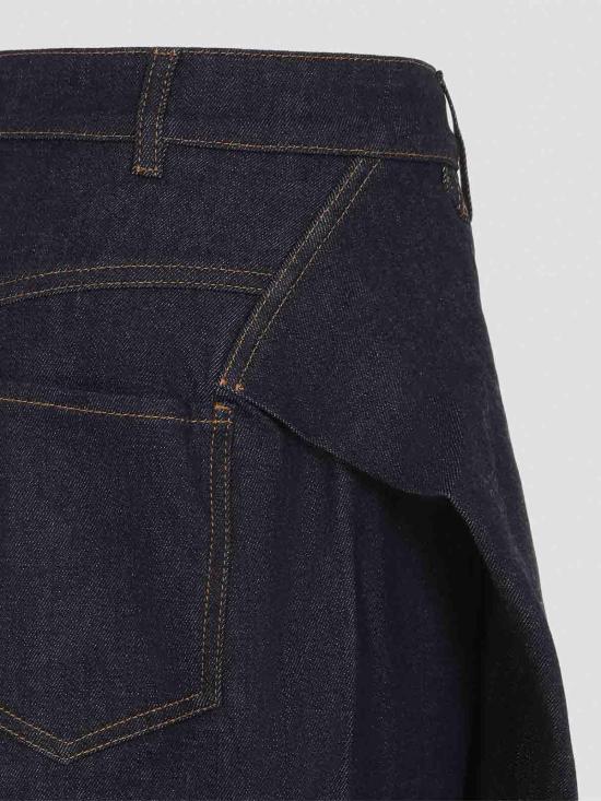 26FW 자크뮈스 데님 펜슬 스커트 SKW00701AD00041390 BLUE - JACQUEMUS