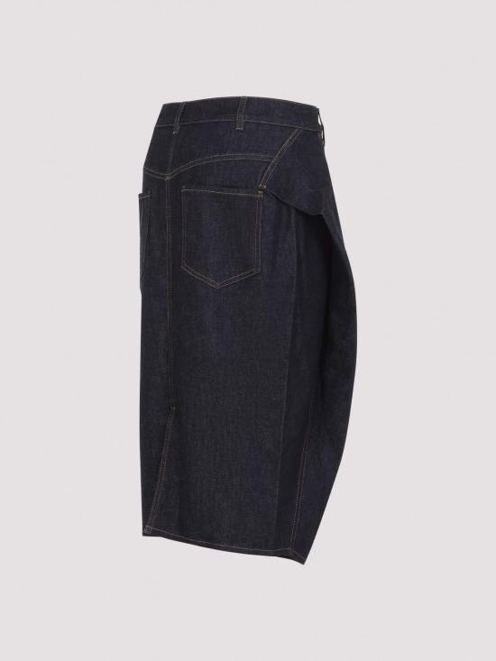 26FW 자크뮈스 데님 펜슬 스커트 SKW00701AD00041390 BLUE - JACQUEMUS