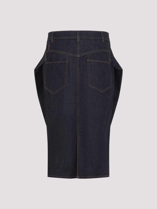 26FW 자크뮈스 데님 펜슬 스커트 SKW00701AD00041390 BLUE - JACQUEMUS