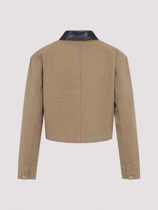 26FW 발렌시아가 크롭 워크웨어 재킷 A0029PTRP159501 BEIGE - BALENCIAGA