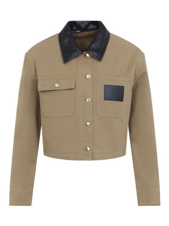 26FW 발렌시아가 크롭 워크웨어 재킷 A0029PTRP159501 BEIGE