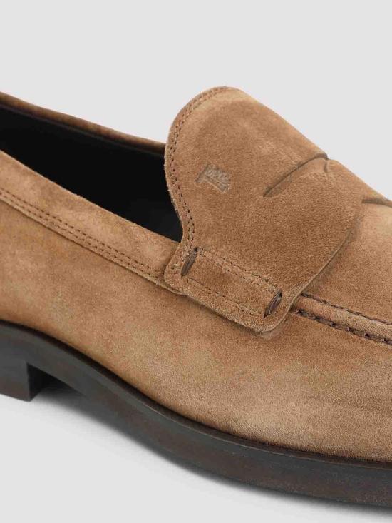 26FW 토즈 스탬프 모노그램 스웨이드 로퍼 XXM0ZF0Q920RE0S004 BROWN - TODS