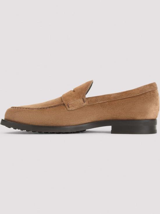 26FW 토즈 스탬프 모노그램 스웨이드 로퍼 XXM0ZF0Q920RE0S004 BROWN - TODS